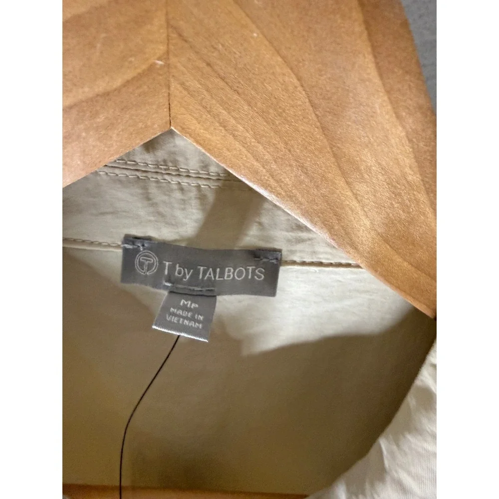 NWT t for Talbots lightweight woven stretch bungee dress tan size‎ MP